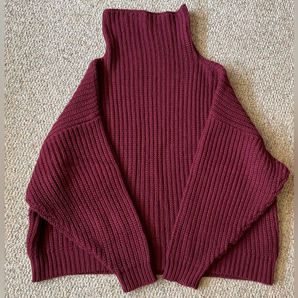Free People Swim Too Deep Turtleneck Sweater - Picture 6 of 8